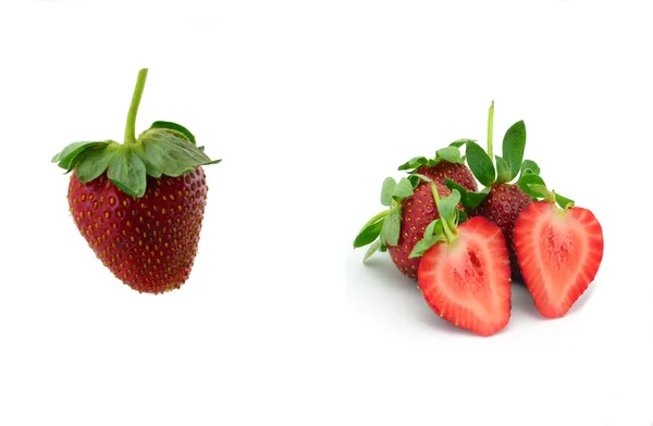 Schöne Erdbeer-Collage — Stockfoto