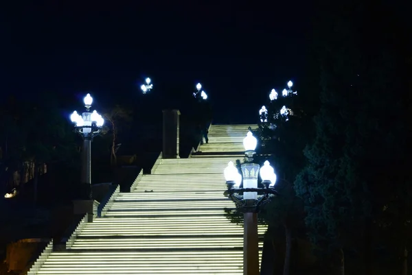 Le nouvel escalier Kirov Park. Bakou. Azerbaïdjan . — Photo