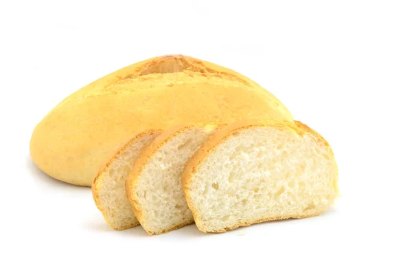 Ekmek beyazda izole — Stok fotoğraf