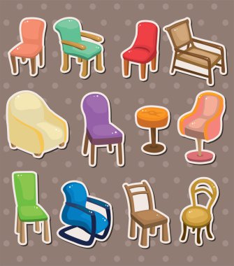 chair stickers clipart