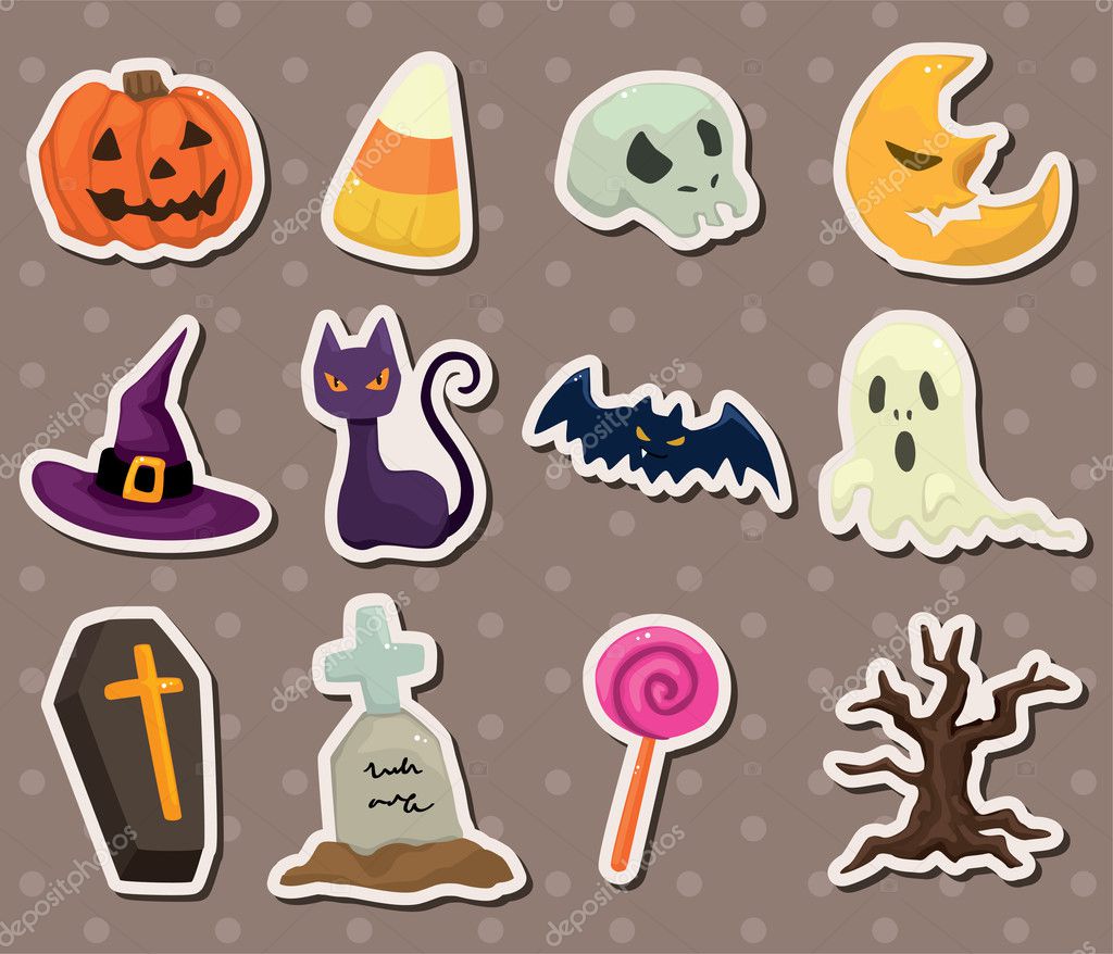 Halloween stickers Stock Vector Image by ©mocoo2003 #10771020