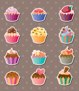 cup-cake stickers clipart