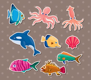 fish stickers clipart