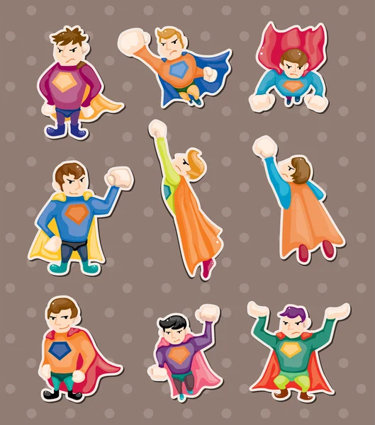 Superman stickers — Stockvector