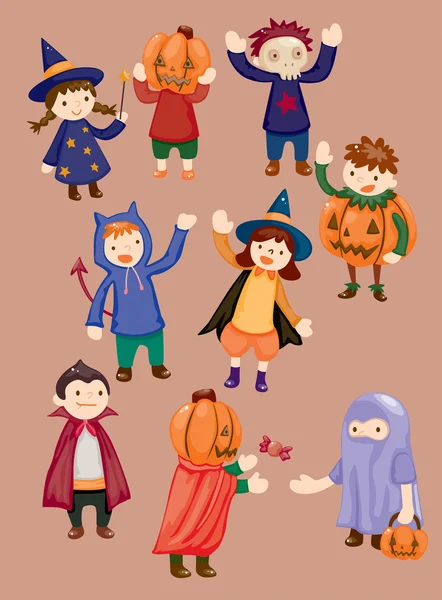 Halloween party child icon — Stock Vector