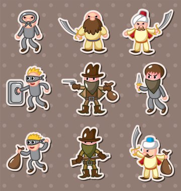 thief stickers clipart