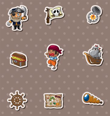 pirate stickers clipart