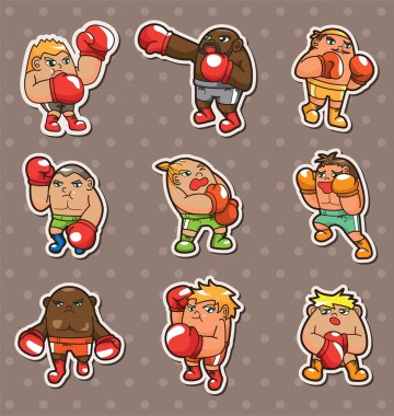 boxer stickers clipart