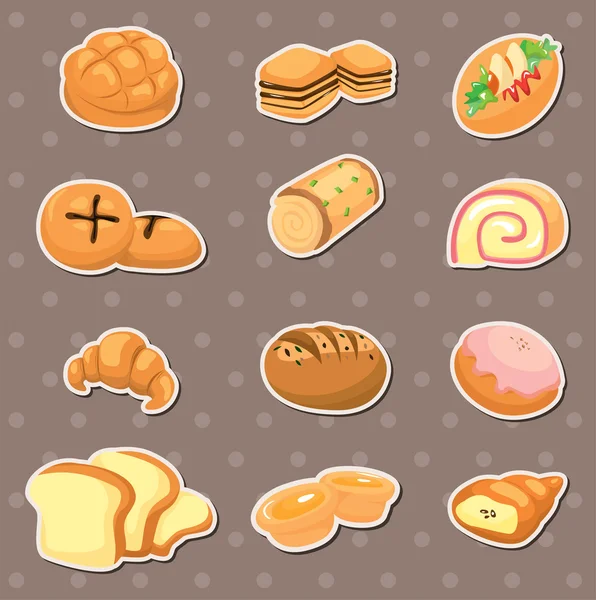 Brood stickers — Stockvector