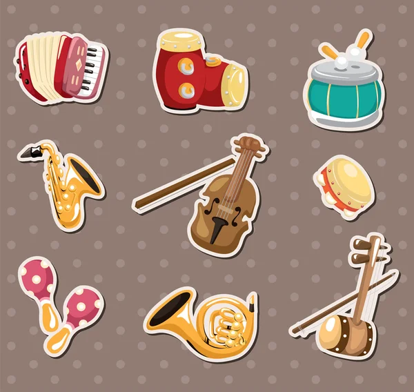 Music stickers — Stock Vector