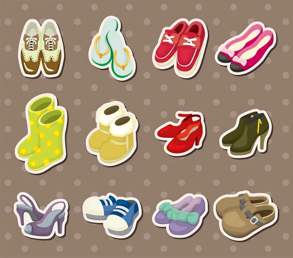 Shoe stickers — Stock Vector
