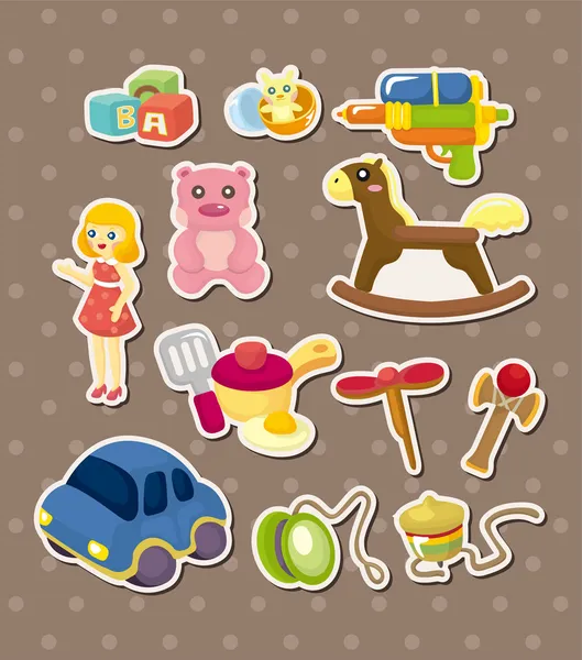 Toy stickers — Stock Vector