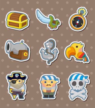 pirate stickers clipart