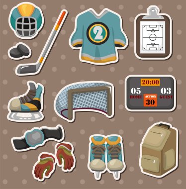 hocky stickers clipart