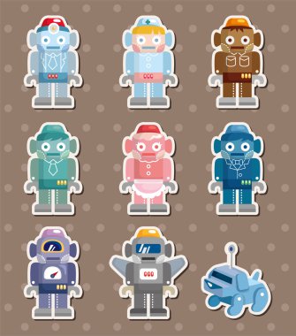 robot stickers clipart