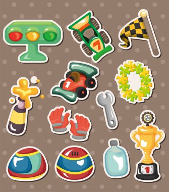 f1 racing stickers clipart