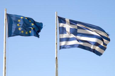 Flags E.U. GREECE clipart