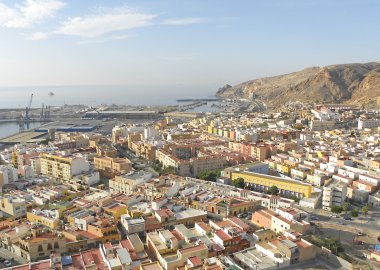 Almeria town Güney İspanya.