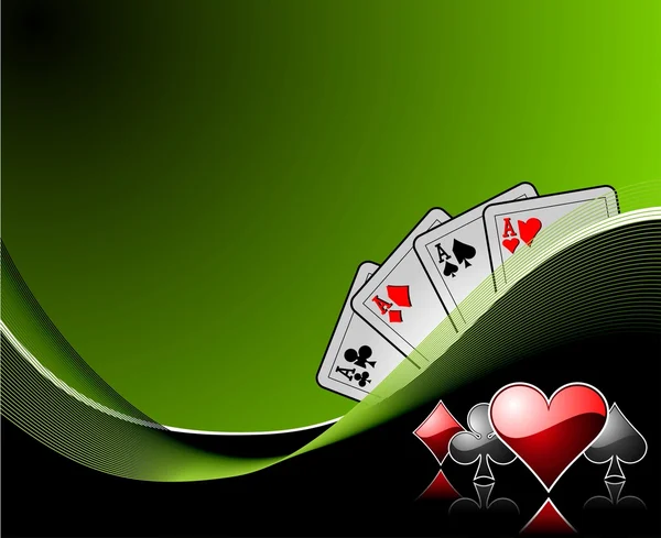 Vektor Glücksspiel Hintergrund mit Casino-Elementen — Stockvektor