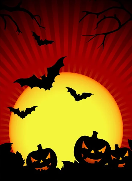 Ilustración vectorial sobre un tema de Halloween — Vector de stock
