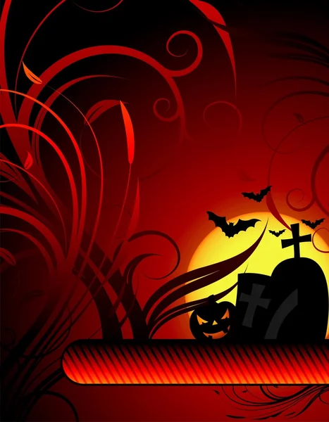 Векторная иллюстрация на тему Хэллоуина — стоковый вектор