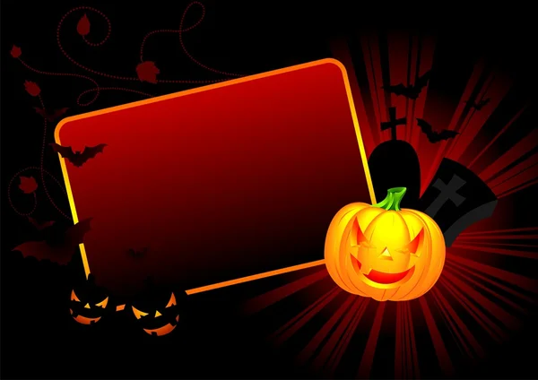 Ilustração vetorial sobre um tema de Halloween — Vetor de Stock