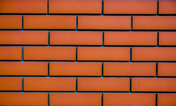 Long red brick laid in a pattern — Stock Photo, Image