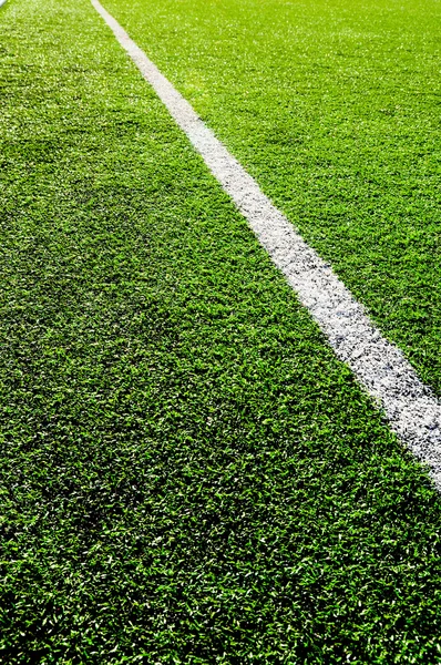 Línea diagonal en el campo de fútbol —  Fotos de Stock