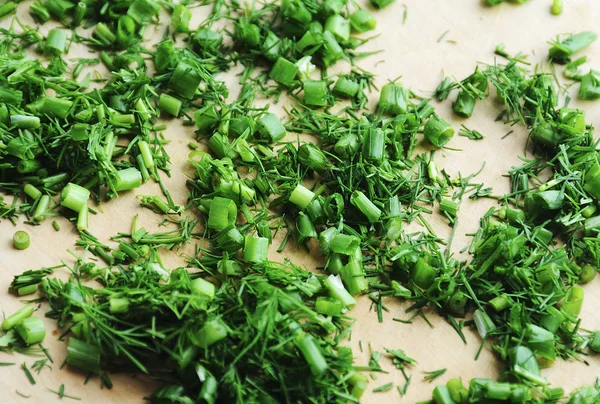 stock image Green onion and other greens