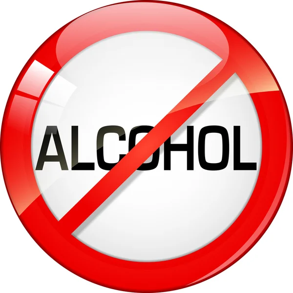 Χωρίς αλκοόλ — Διανυσματικό Αρχείο