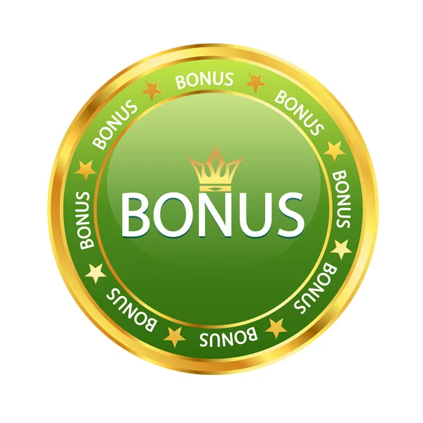 Green bonus — Stock Vector