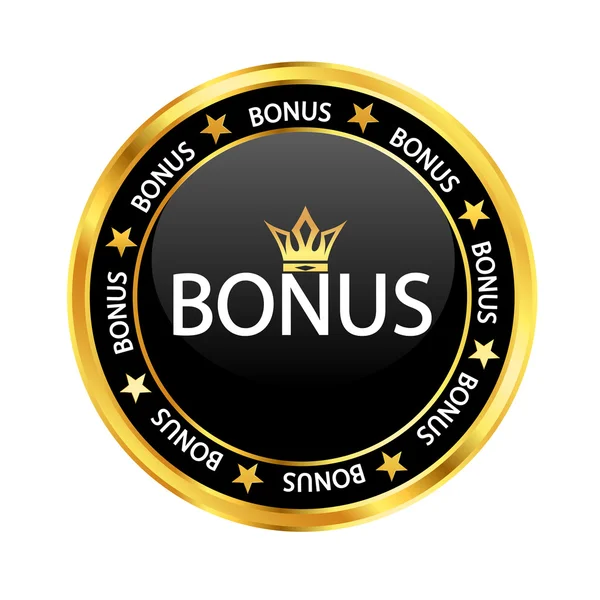 Černý bonus — Stockový vektor