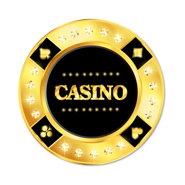 Żeton w kasynie — Wektor stockowy
