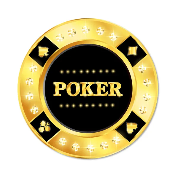 Chip de Poker — Vector de stock