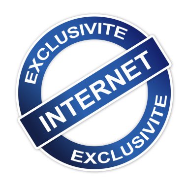 TAMPON exclusivite internet web button clipart