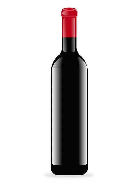 Botella tinto rode fles — Stockvector