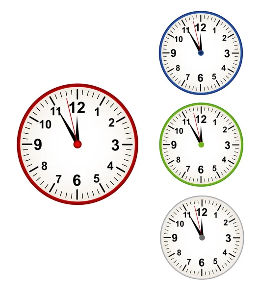 Clock time pass — Stock Vector