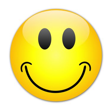 HAPPY SMILEY Web Button clipart