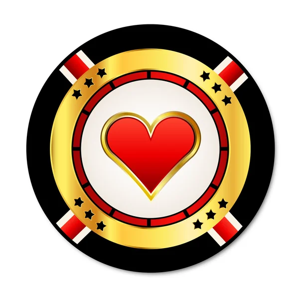 Chip de casino — Vetor de Stock