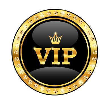 VIP with a crown clipart