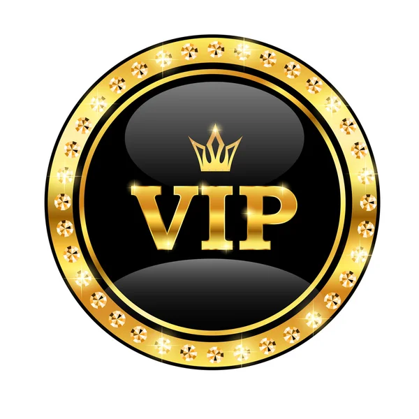 VIP with a crown — Stock Vector