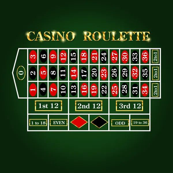 Roulette — Stockvektor