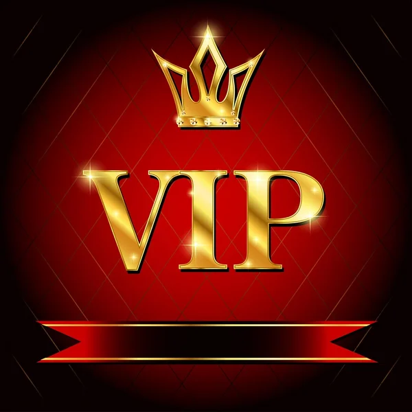 VIP. Red — Stock Vector