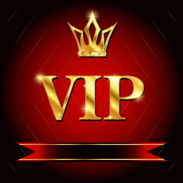 VIP. Vermelho. — Vetor de Stock