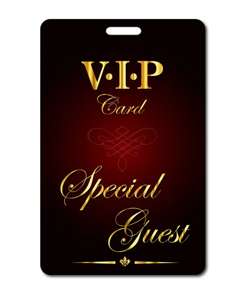 VIP kartı. özel konuk — Stok Vektör