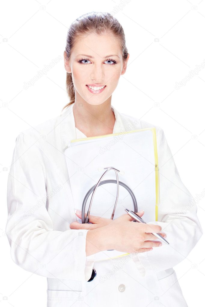 Pretty female doctor
