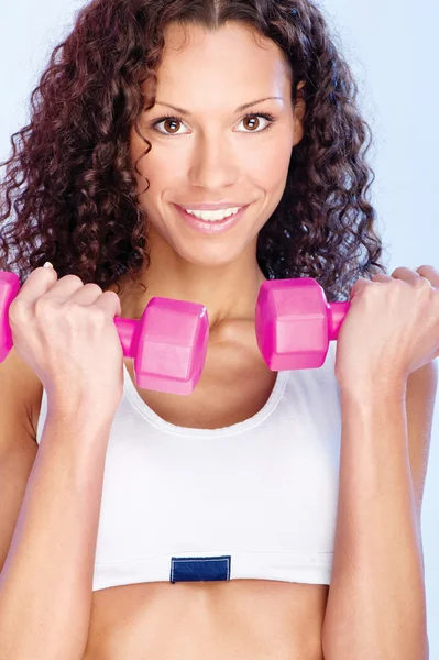 Fitness-Training mit Gewicht — Stockfoto