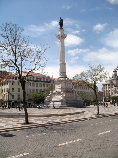 国王佩德罗雕像在里斯本 — 图库照片