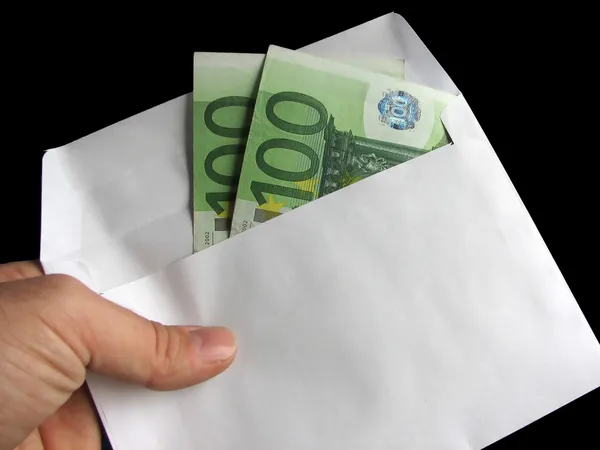Cash in the letter — Stock Photo, Image