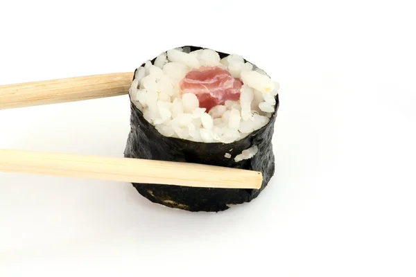 Chopsticks and sushi — Stock Photo, Image